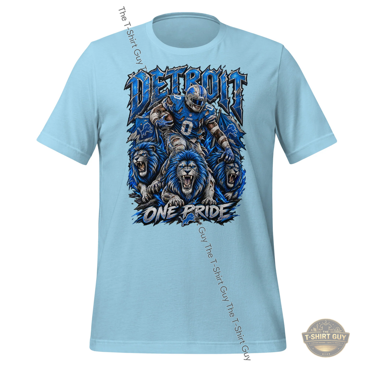 Watermarked - Detroit Lions One Pride Unisex t-shirt