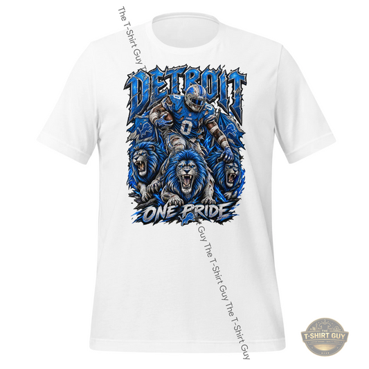 Watermarked - Detroit Lions One Pride Unisex t-shirt