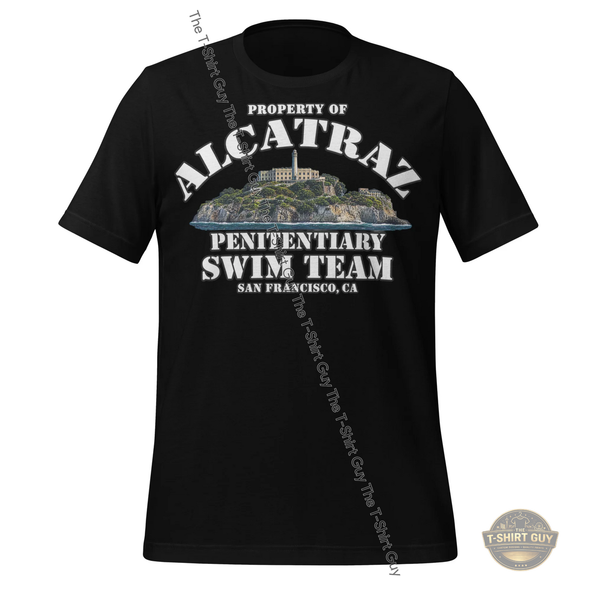 Watermarked - Property of Alcatraz Penitentiary Swim Team Unisex t-shirt