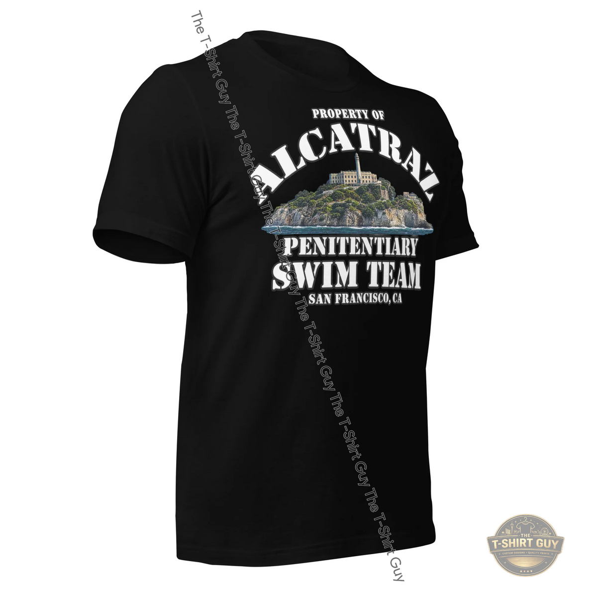 Watermarked - Property of Alcatraz Penitentiary Swim Team Unisex t-shirt