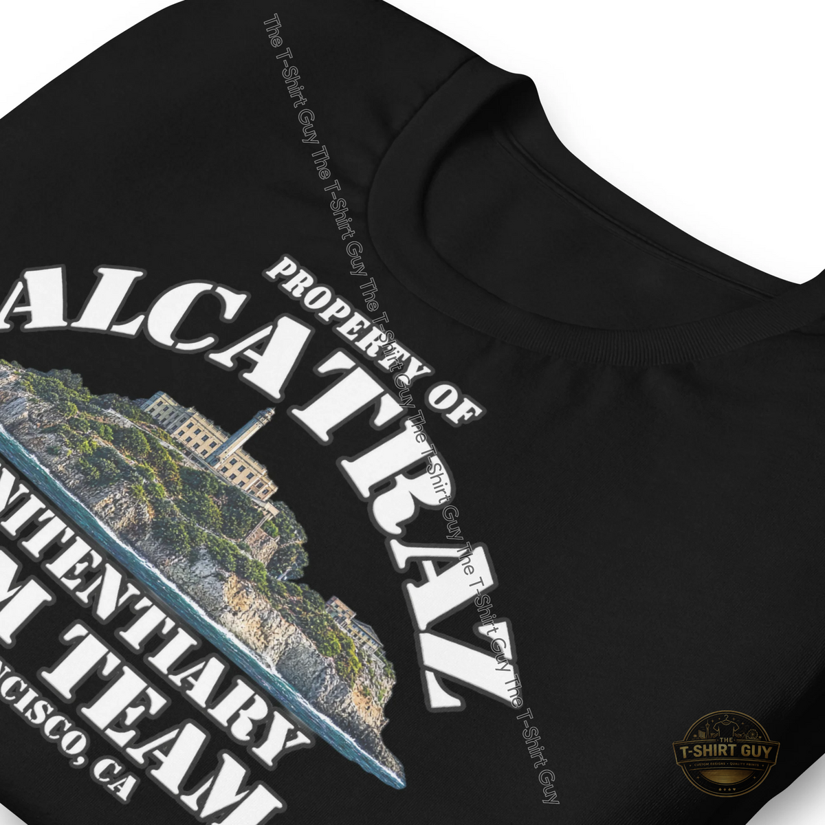 Watermarked - Property of Alcatraz Penitentiary Swim Team Unisex t-shirt