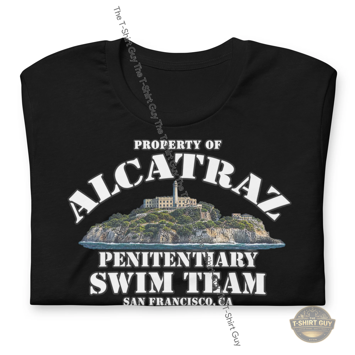 Watermarked - Property of Alcatraz Penitentiary Swim Team Unisex t-shirt