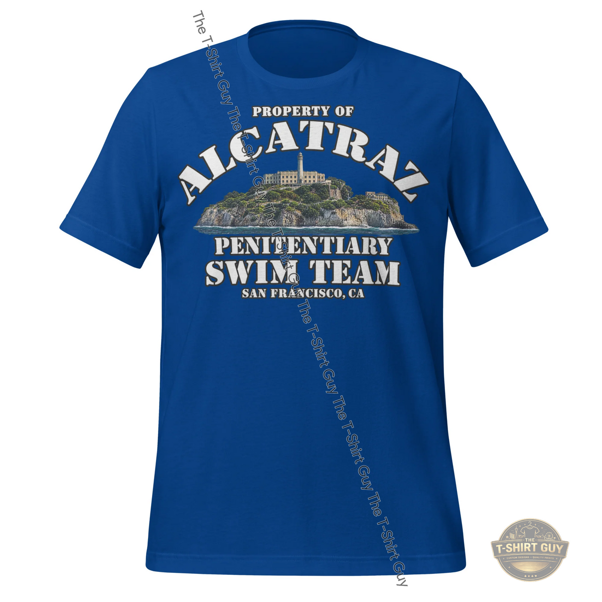 Watermarked - Property of Alcatraz Penitentiary Swim Team Unisex t-shirt