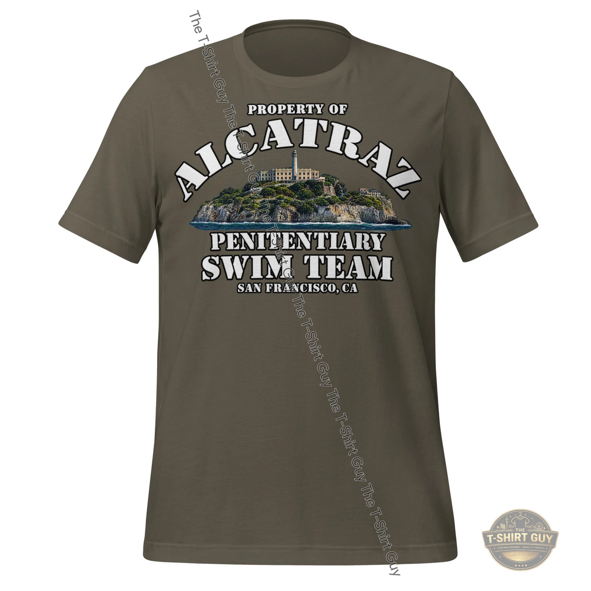 Watermarked - Property of Alcatraz Penitentiary Swim Team Unisex t-shirt