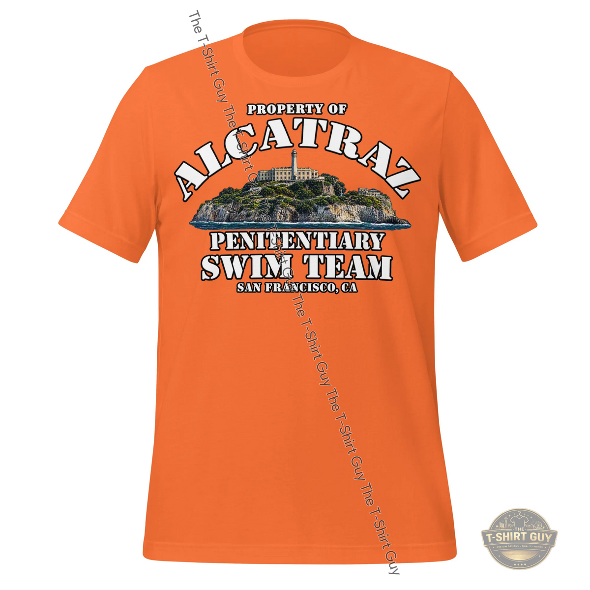 Watermarked - Property of Alcatraz Penitentiary Swim Team Unisex t-shirt