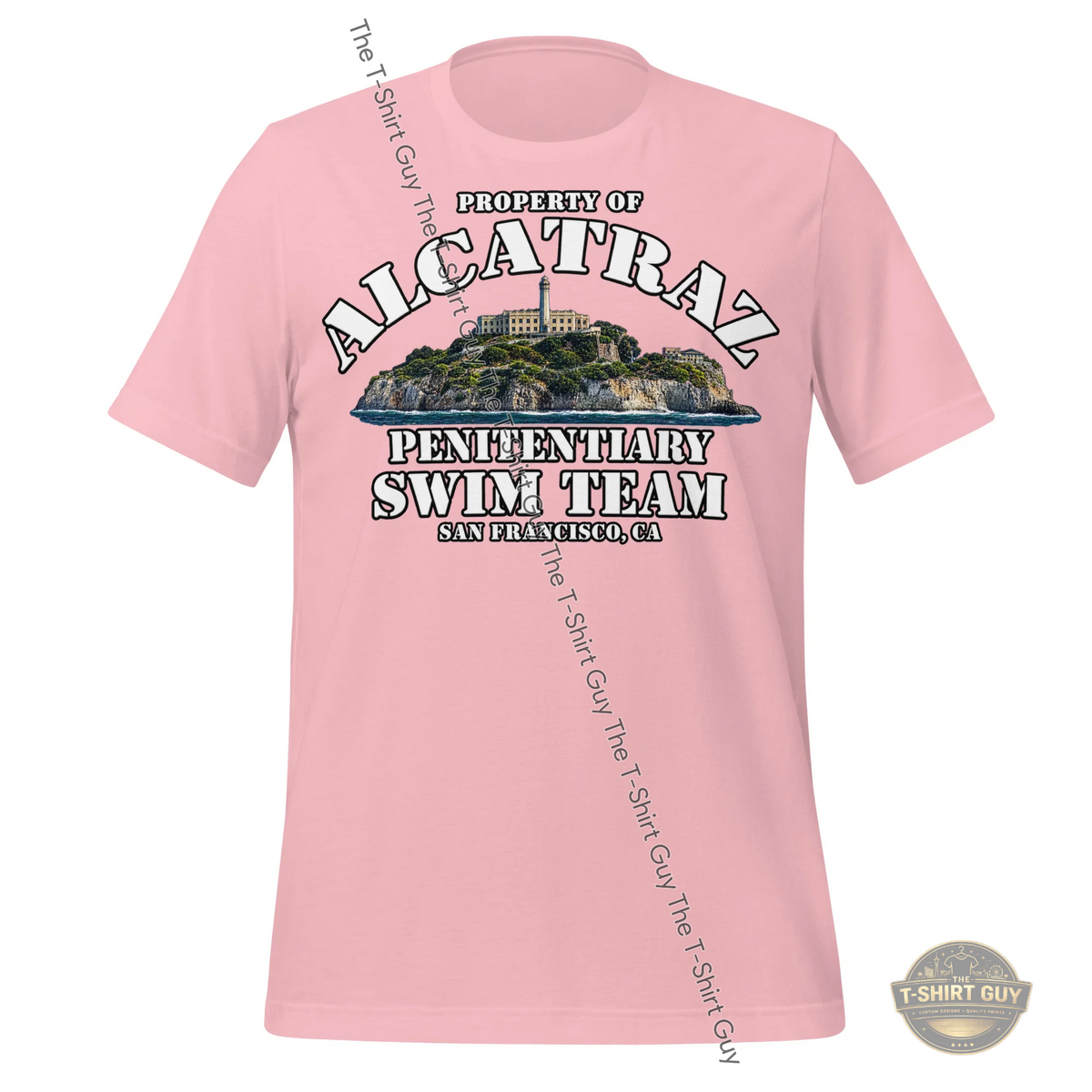 Watermarked - Property of Alcatraz Penitentiary Swim Team Unisex t-shirt
