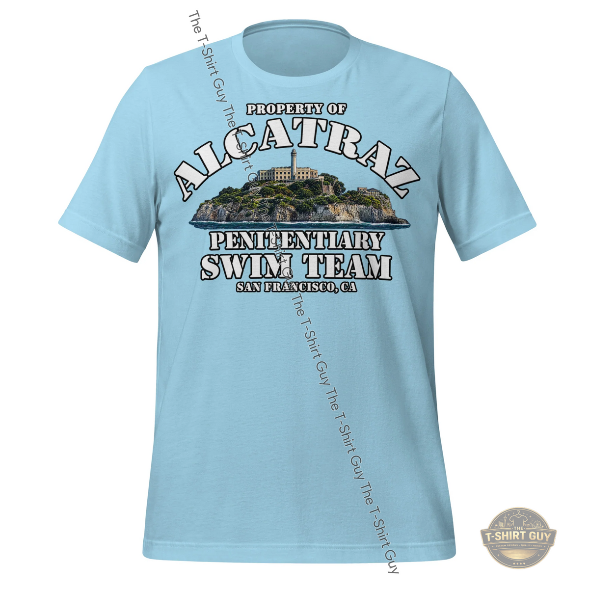 Watermarked - Property of Alcatraz Penitentiary Swim Team Unisex t-shirt