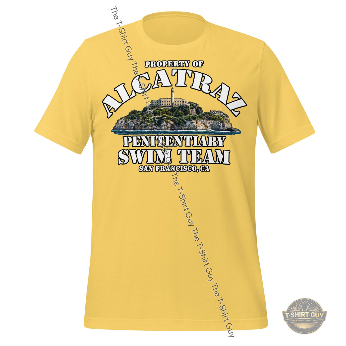 Watermarked - Property of Alcatraz Penitentiary Swim Team Unisex t-shirt