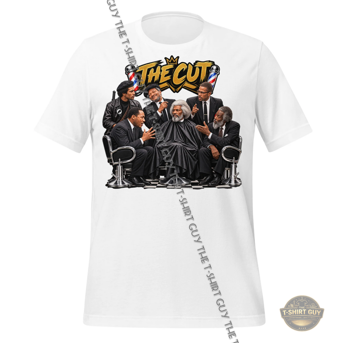 Watermarked - The Cut Legends in the Barbershop Unisex t-shirt