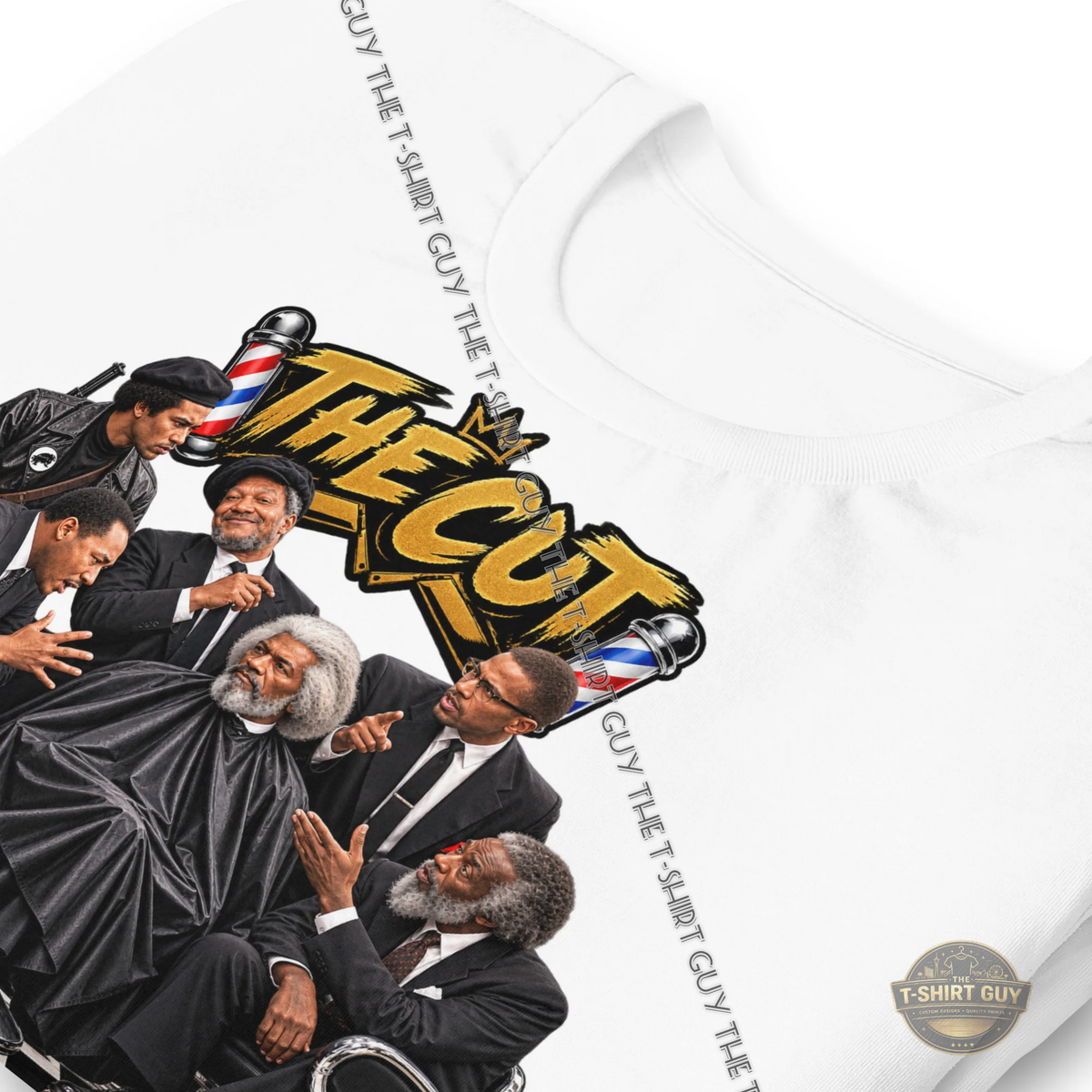Watermarked - The Cut Legends in the Barbershop Unisex t-shirt
