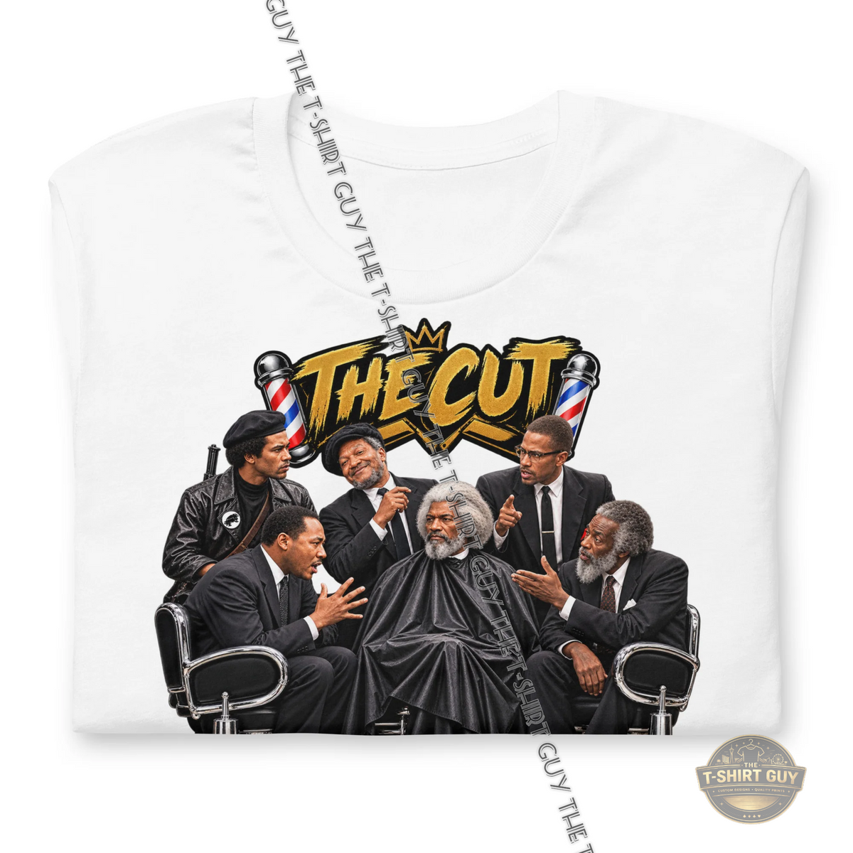 Watermarked - The Cut Legends in the Barbershop Unisex t-shirt