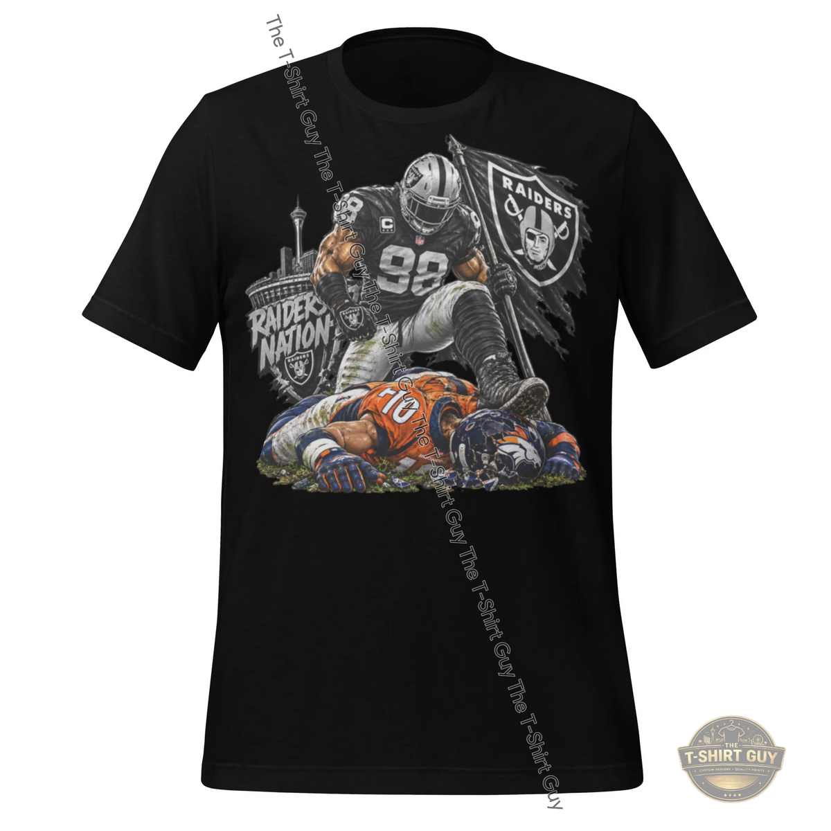 Watermarked - Raiders Over Broncos Unisex t-shirt