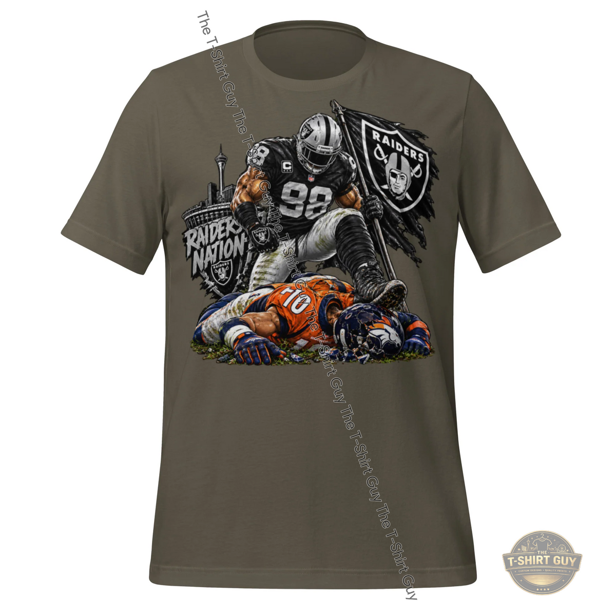 Watermarked - Raiders Over Broncos Unisex t-shirt