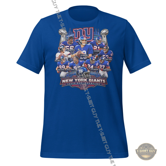 Watermarked - New York Giants Superbowl Champions Unisex t-shirt
