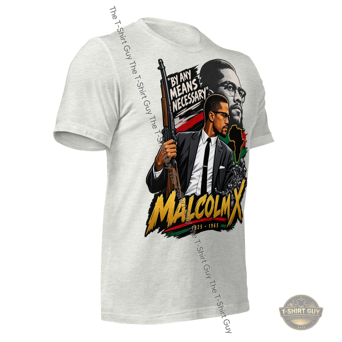 Watermarked - Malcolm X By Any Means Necessary Unisex t-shirt