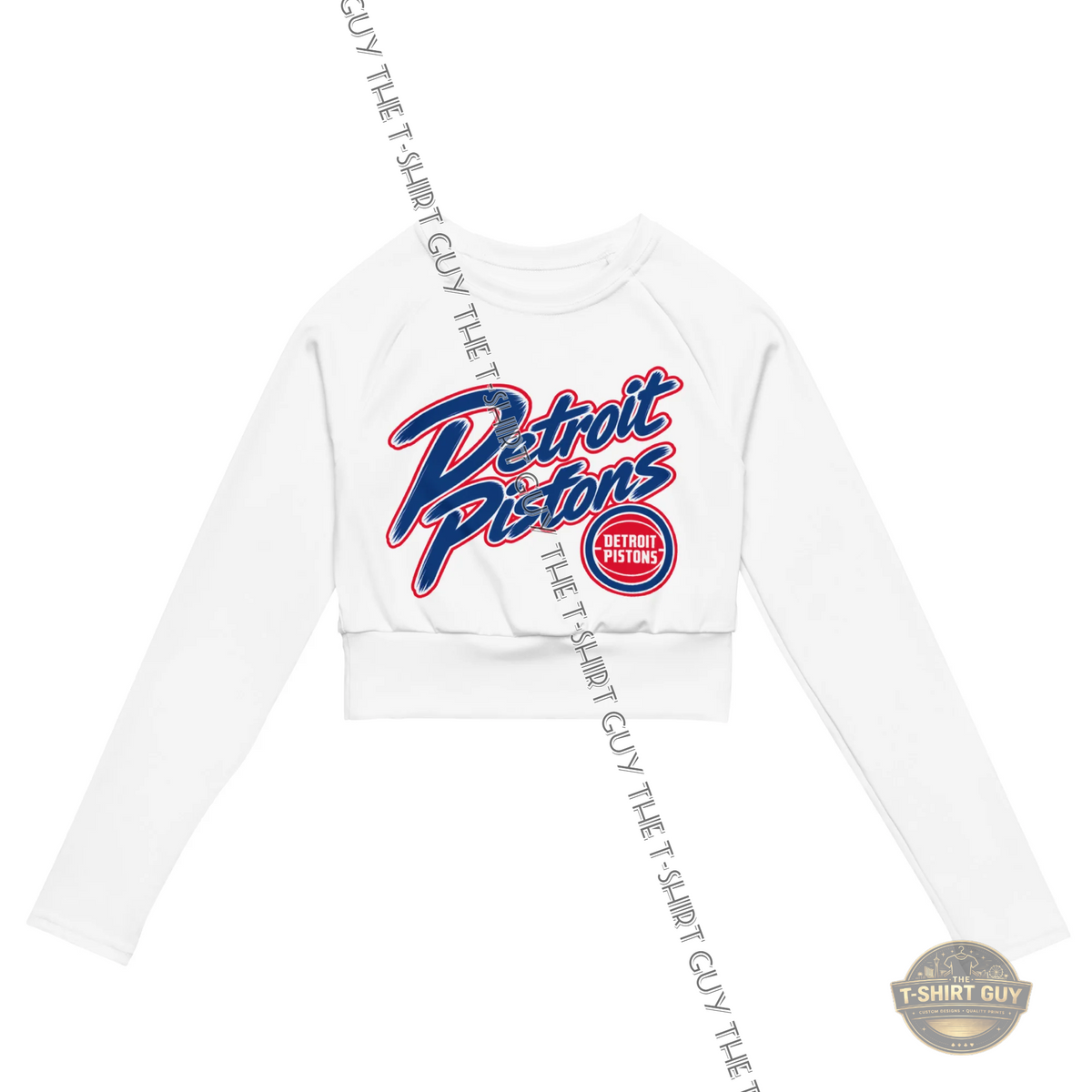 Watermarked - Detroit Pistons Jalen Duren Long-sleeve crop top