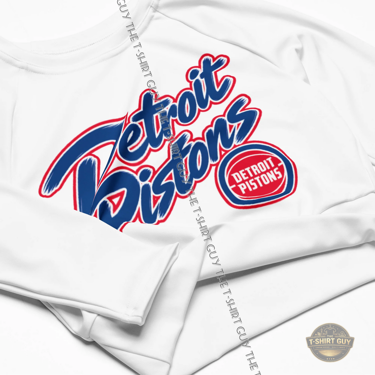 Watermarked - Detroit Pistons Jalen Duren Long-sleeve crop top