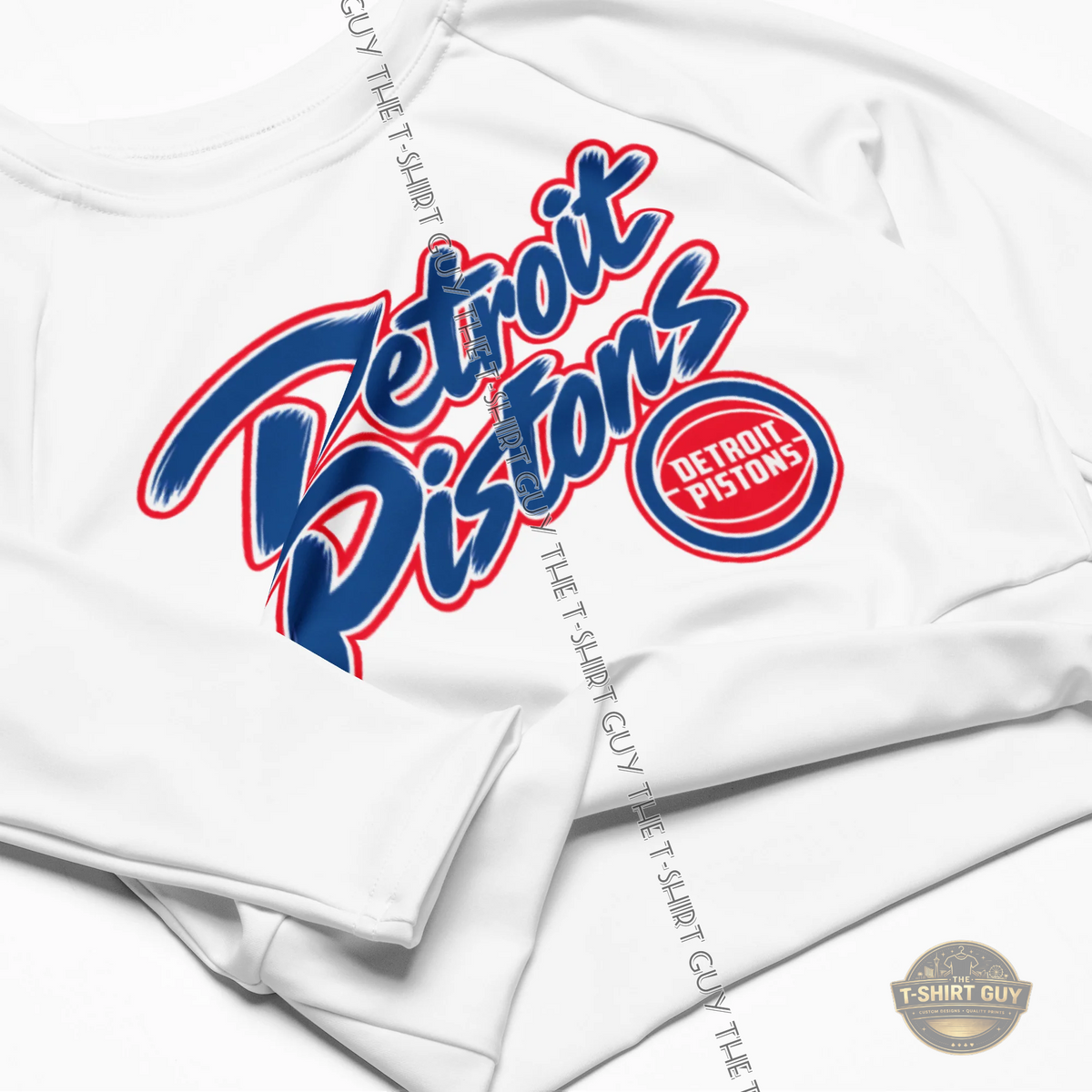 Watermarked - Detroit Pistons Ausar Thompson Long-sleeve crop top
