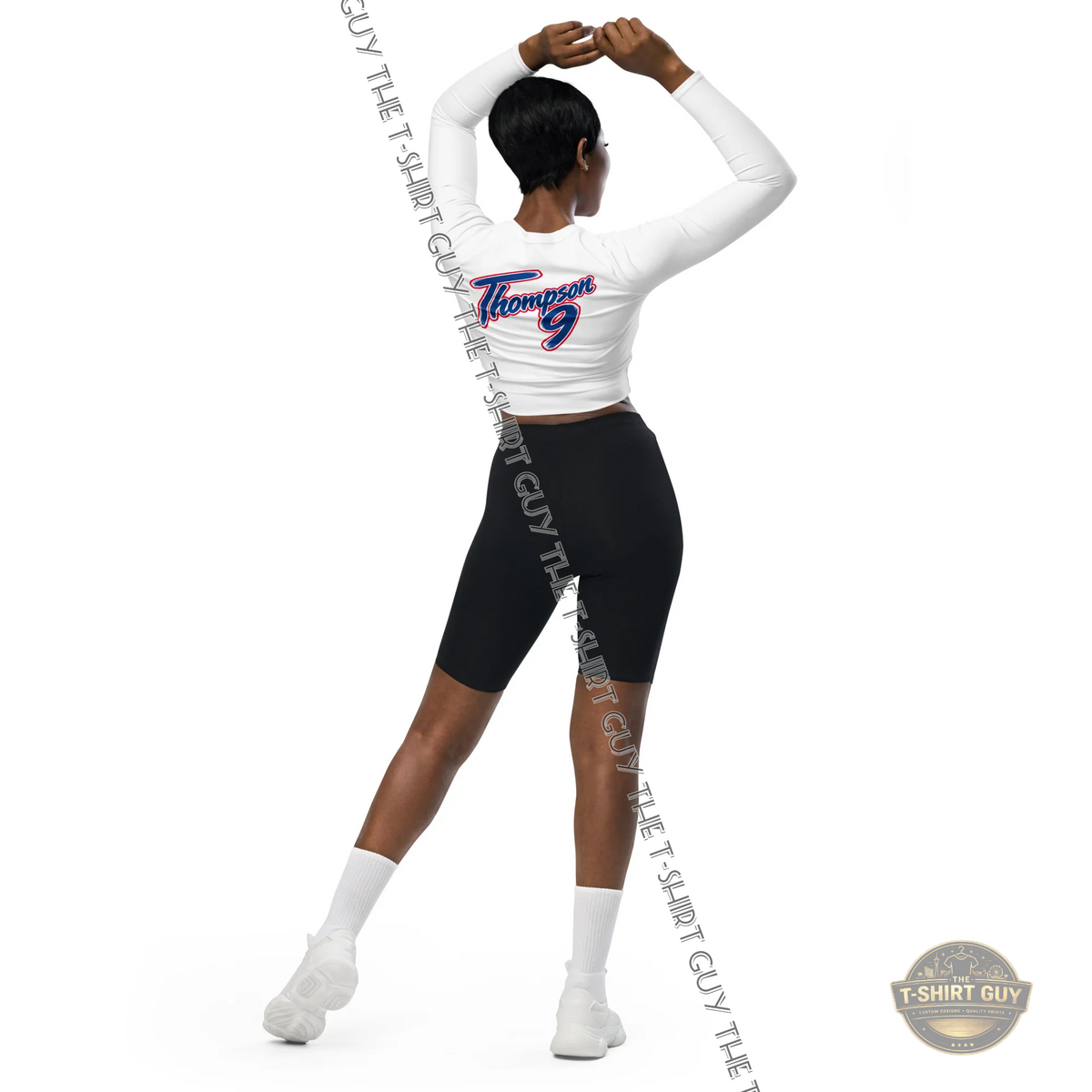 Watermarked - Detroit Pistons Ausar Thompson Long-sleeve crop top