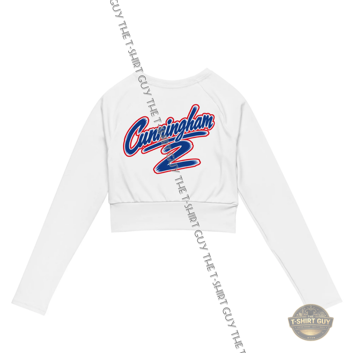 Watermarked - Detroit Pistons Cade Cunningham Long-sleeve crop top