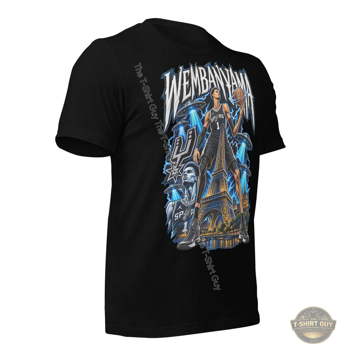 Watermarked - Wembanyama Paris Cosmic Slam Dunk Unisex t-shirt