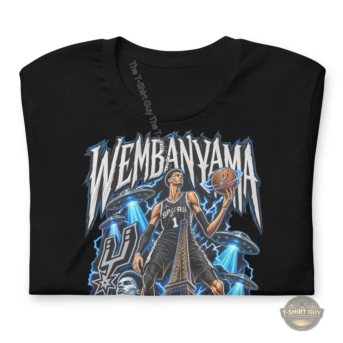 Watermarked - Wembanyama Paris Cosmic Slam Dunk Unisex t-shirt