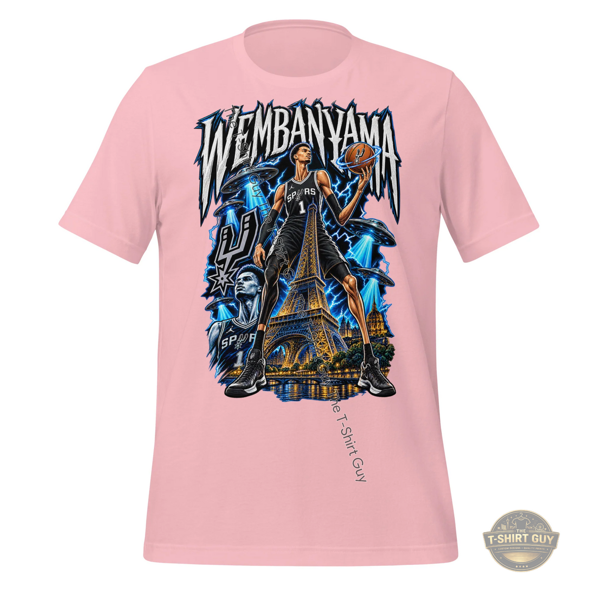 Watermarked - Wembanyama Paris Cosmic Slam Dunk Unisex t-shirt