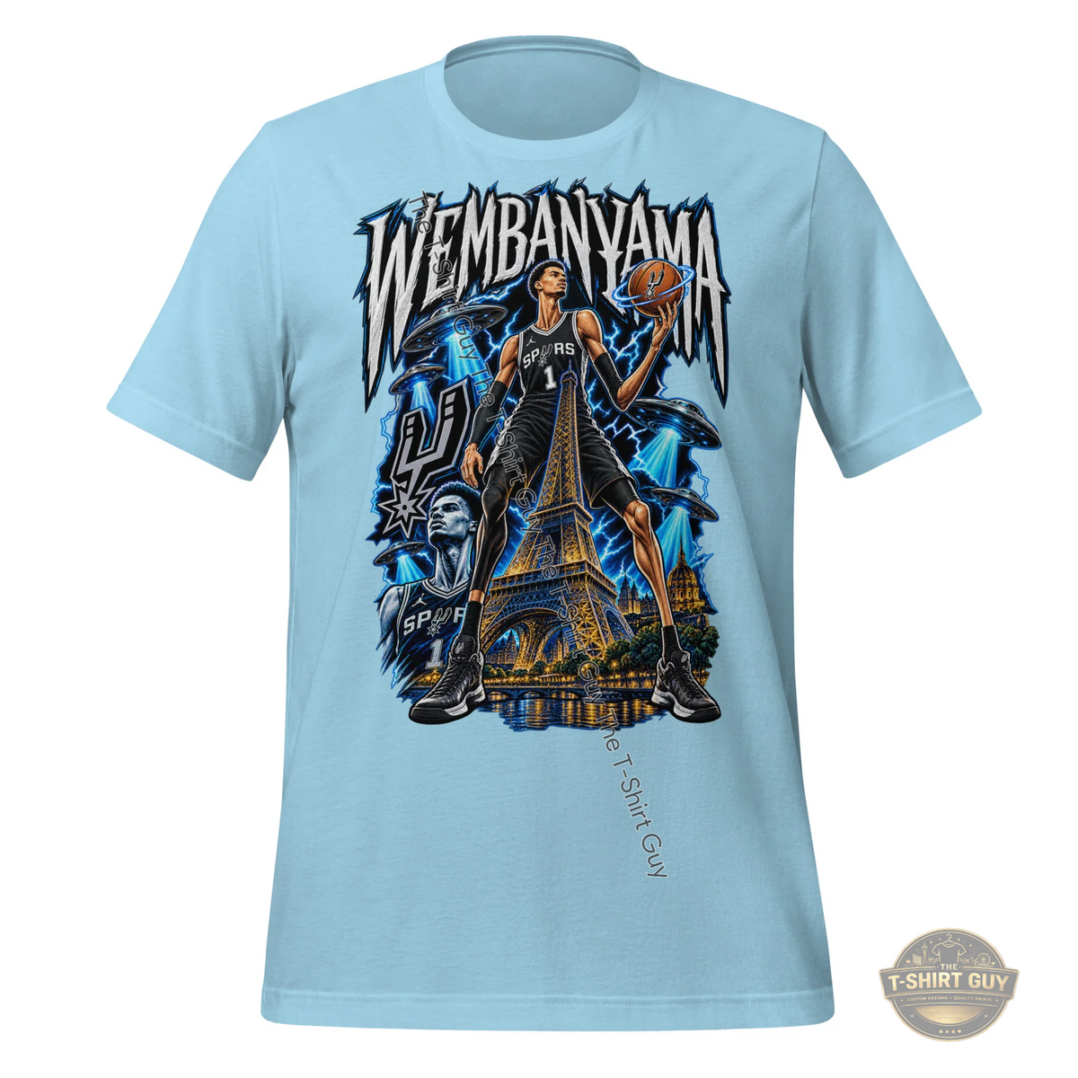 Watermarked - Wembanyama Paris Cosmic Slam Dunk Unisex t-shirt
