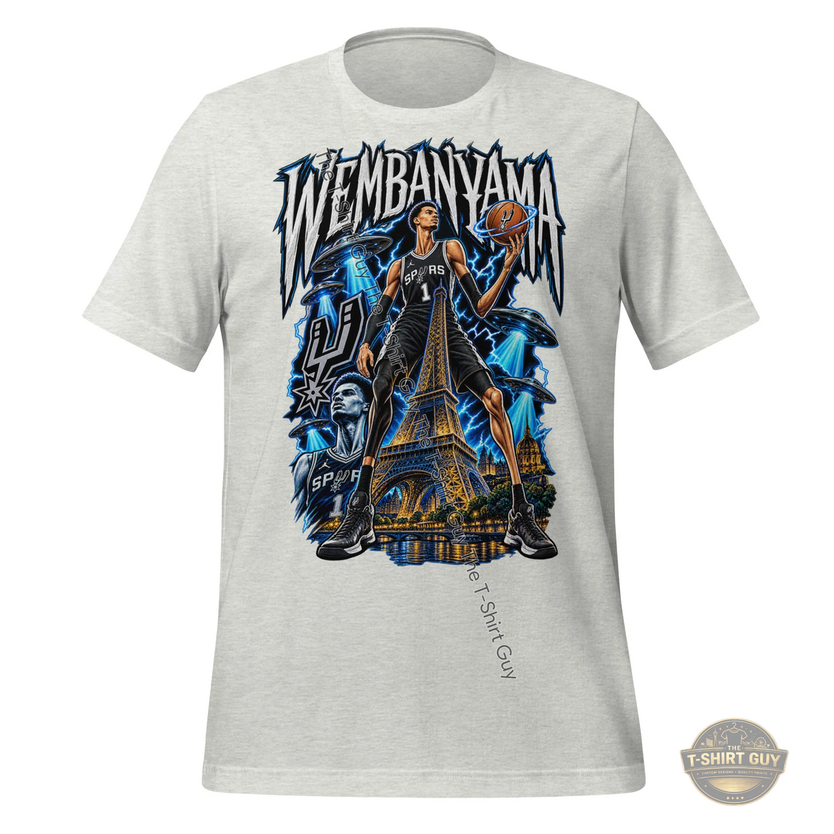 Watermarked - Wembanyama Paris Cosmic Slam Dunk Unisex t-shirt