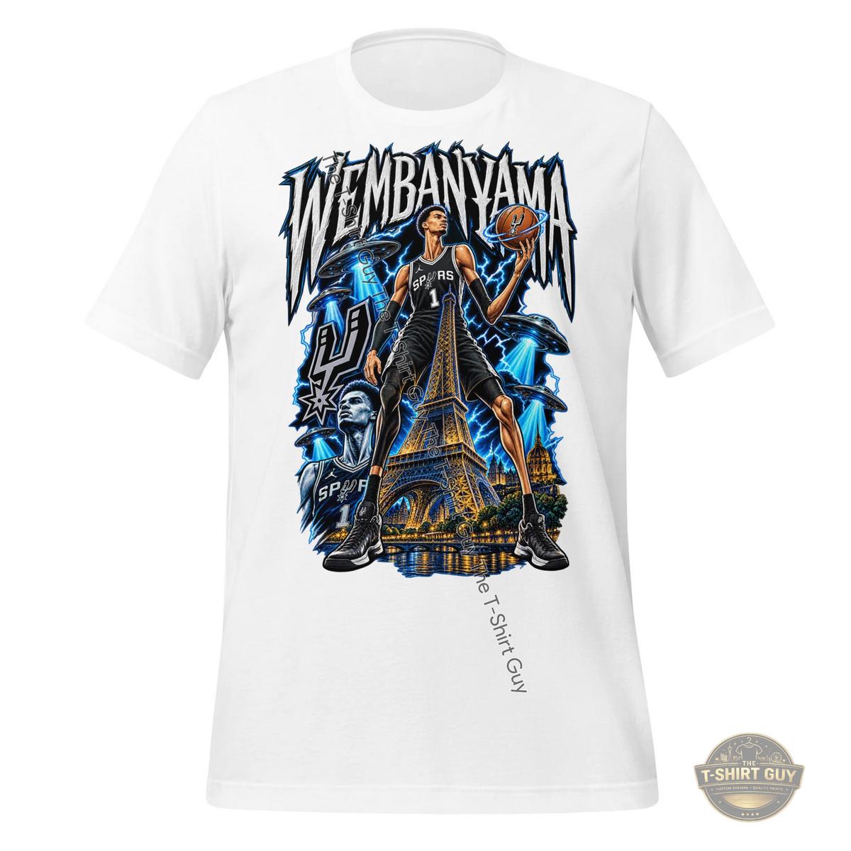 Watermarked - Wembanyama Paris Cosmic Slam Dunk Unisex t-shirt