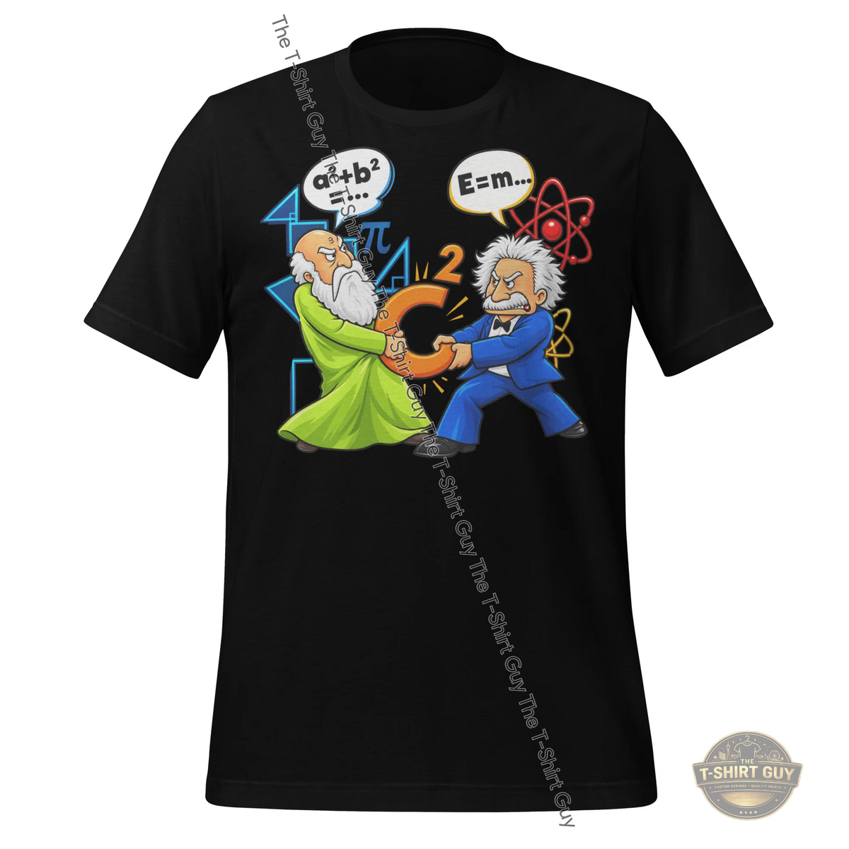 Watermarked - Math vs. Physics Tug of War Unisex t-shirt