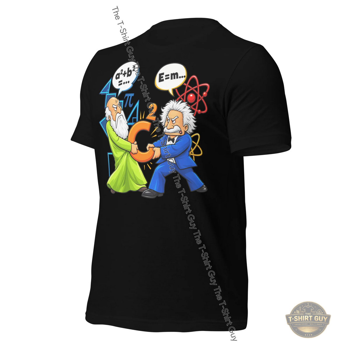 Watermarked - Math vs. Physics Tug of War Unisex t-shirt