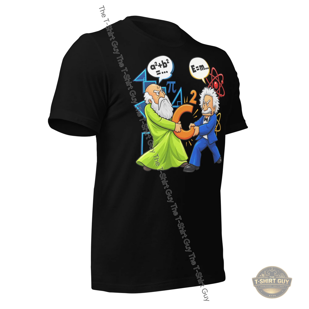 Watermarked - Math vs. Physics Tug of War Unisex t-shirt