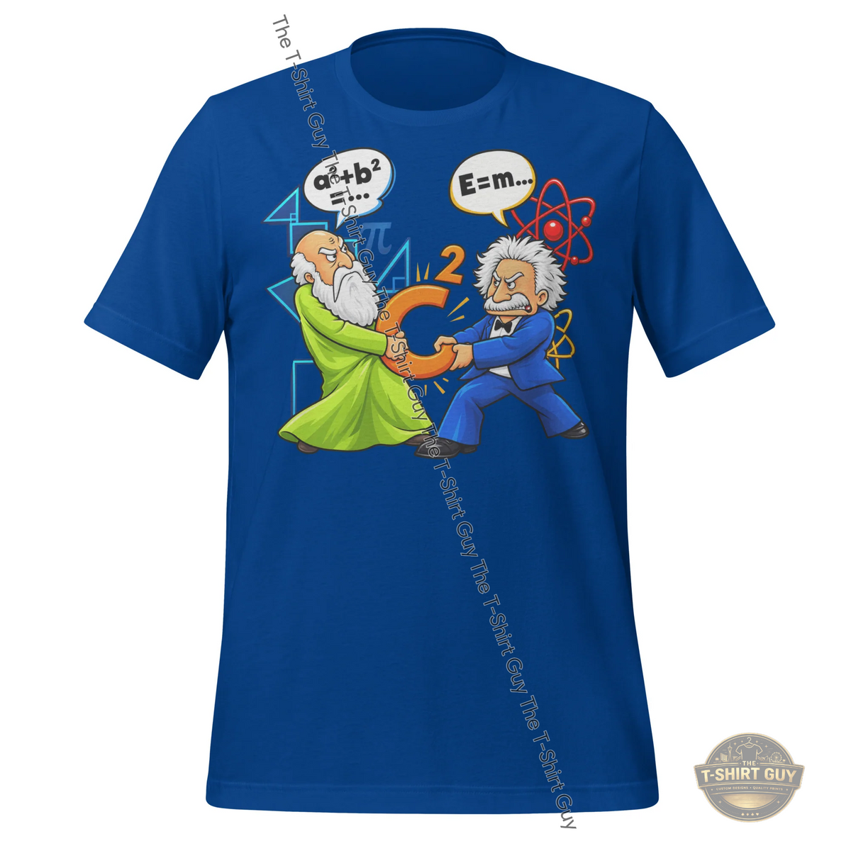 Watermarked - Math vs. Physics Tug of War Unisex t-shirt