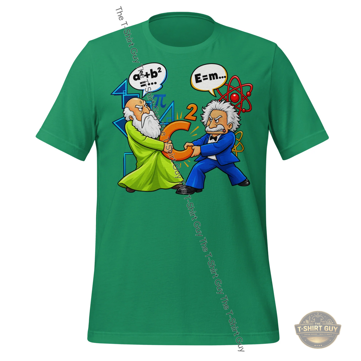 Watermarked - Math vs. Physics Tug of War Unisex t-shirt