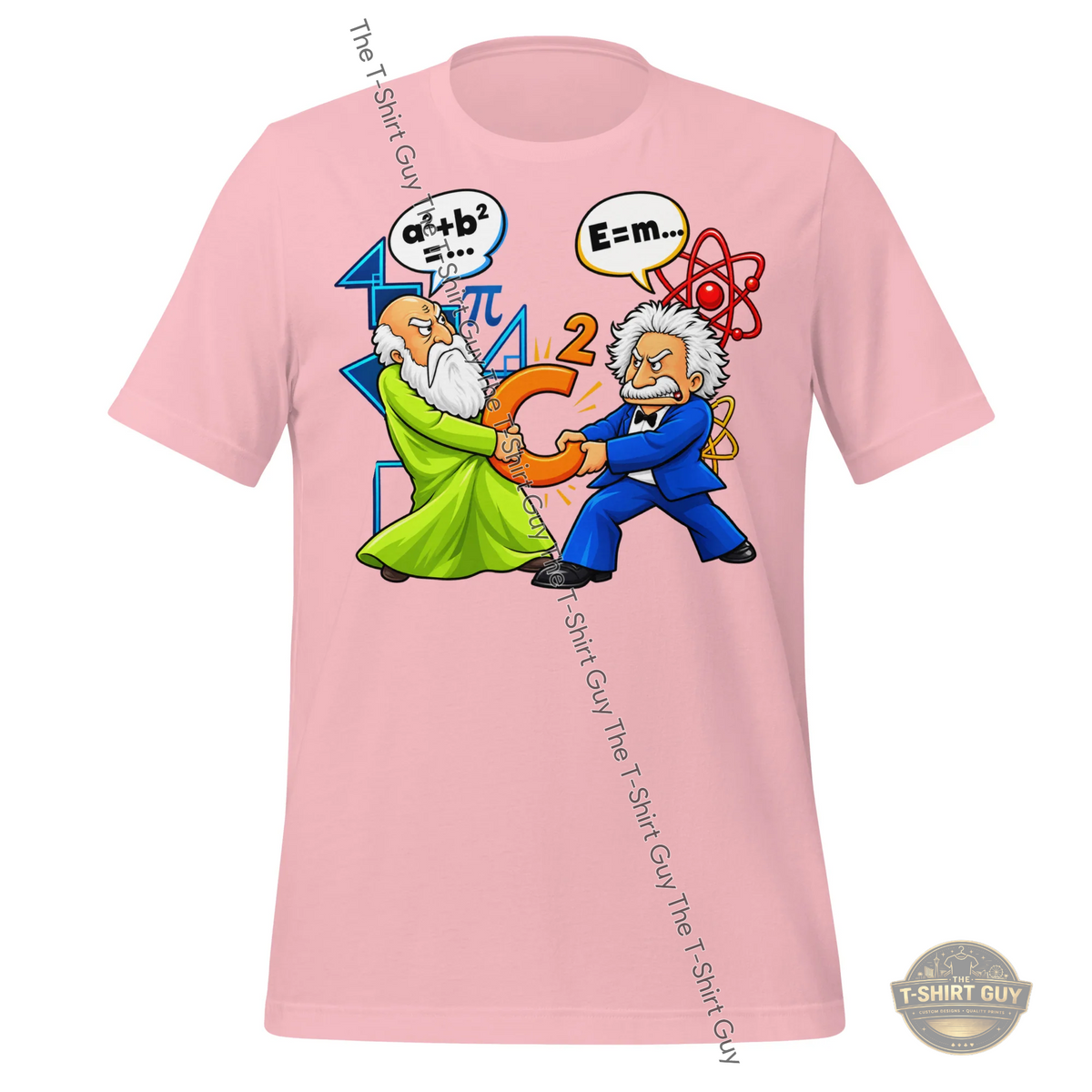 Watermarked - Math vs. Physics Tug of War Unisex t-shirt