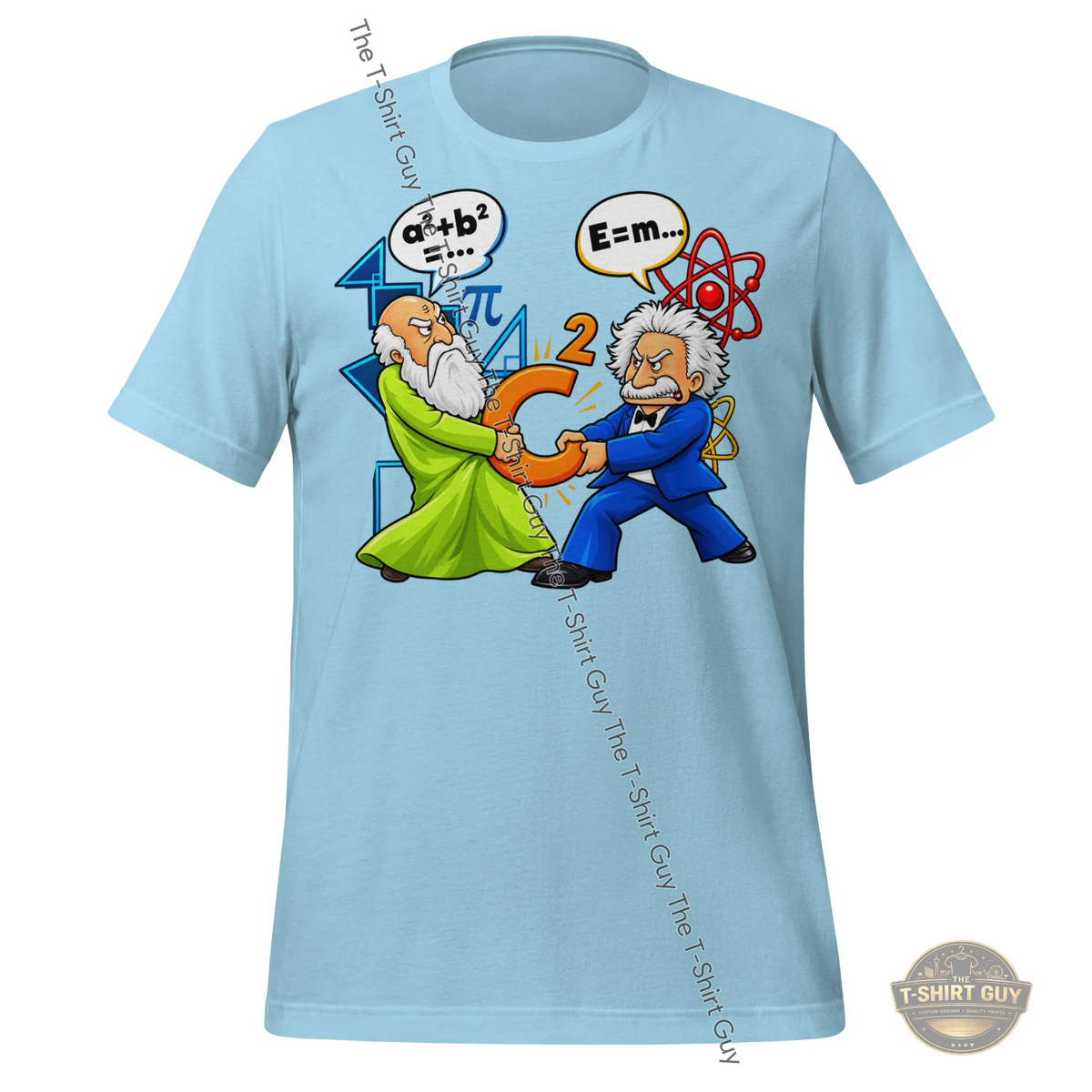 Watermarked - Math vs. Physics Tug of War Unisex t-shirt