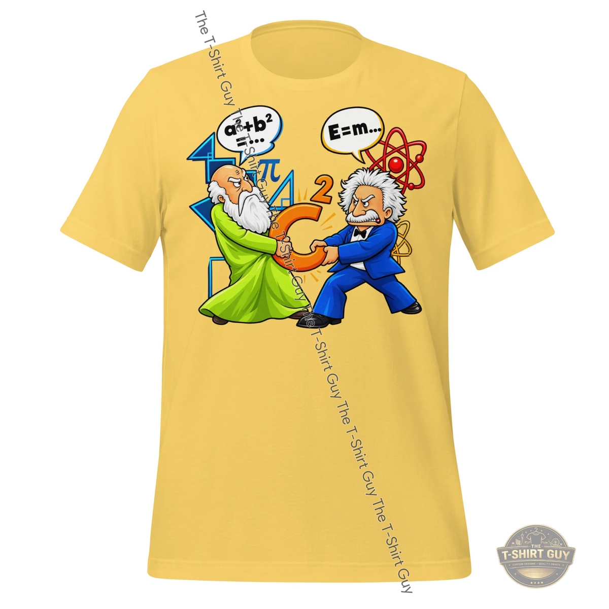 Watermarked - Math vs. Physics Tug of War Unisex t-shirt
