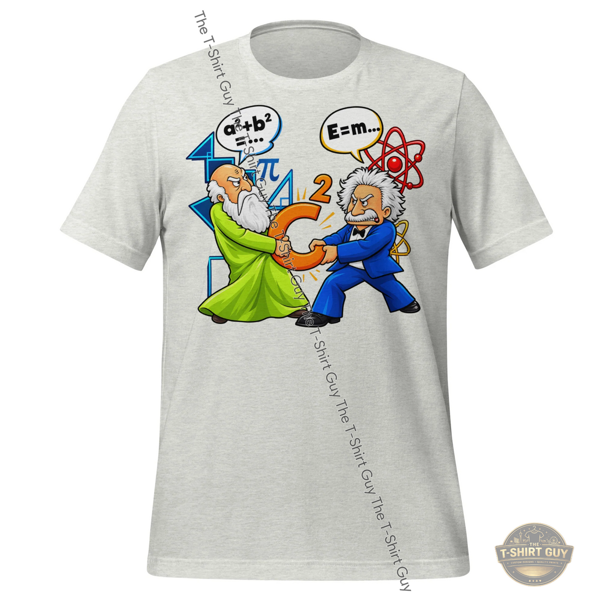 Watermarked - Math vs. Physics Tug of War Unisex t-shirt