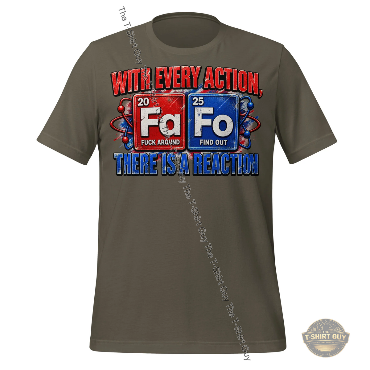 Watermarked - With Every Action There Is A Reaction Unisex t-shirt