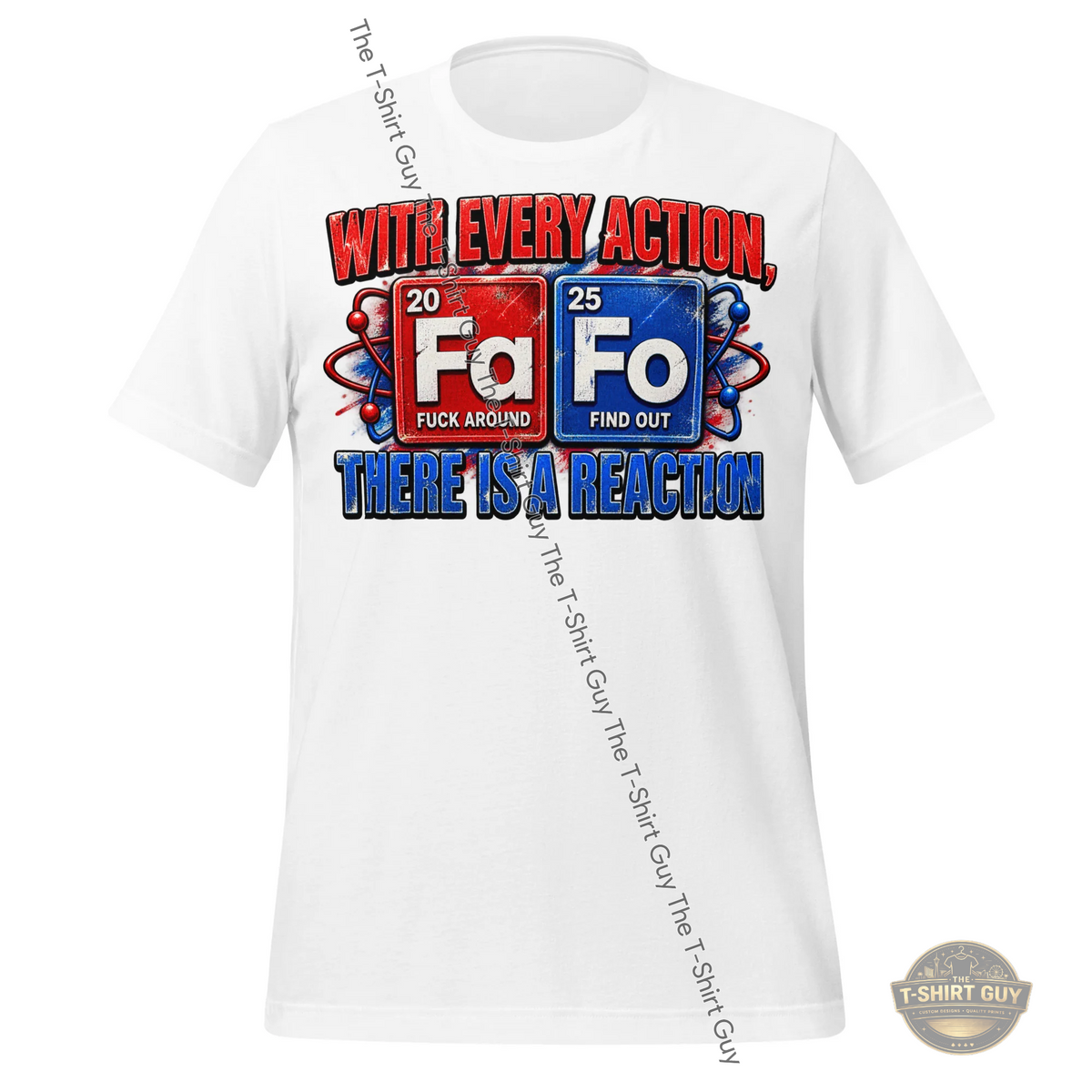 Watermarked - With Every Action There Is A Reaction Unisex t-shirt