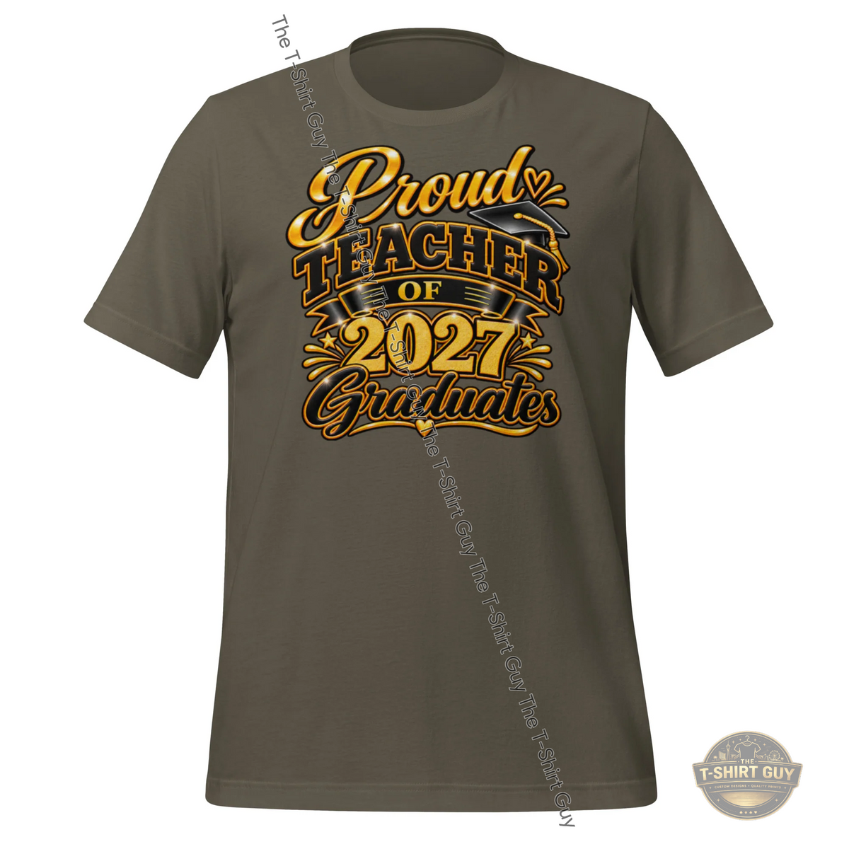 Watermarked - Proud Teacher of 2027 Graduates Unisex t-shirt