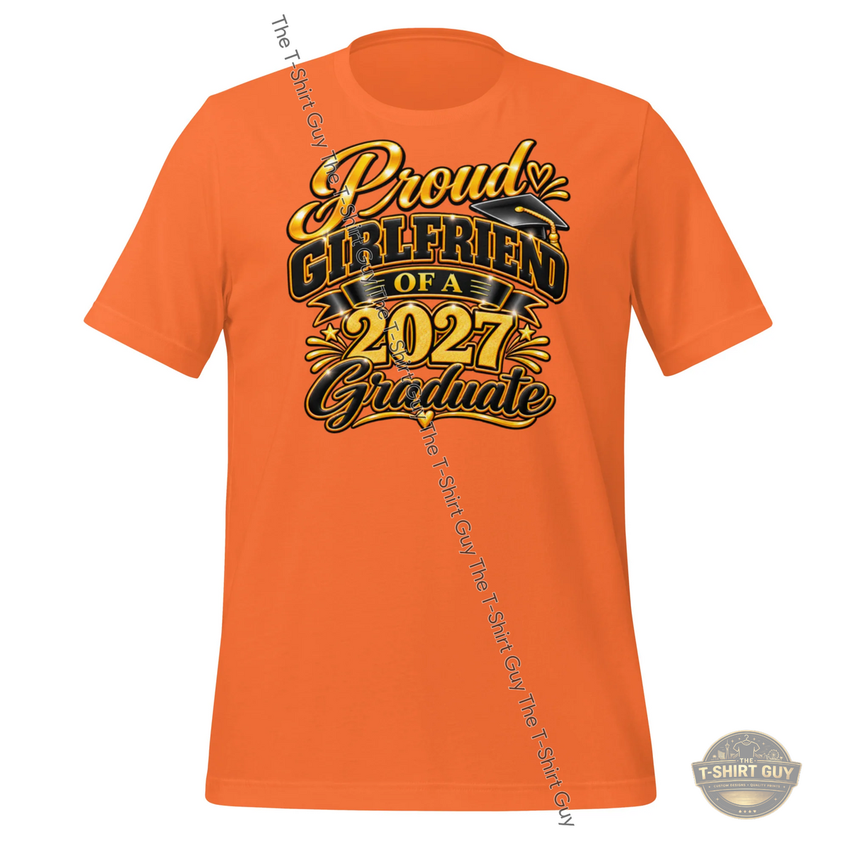 Watermarked - Proud Girlfriend of a 2027 Graduate Unisex t-shirt
