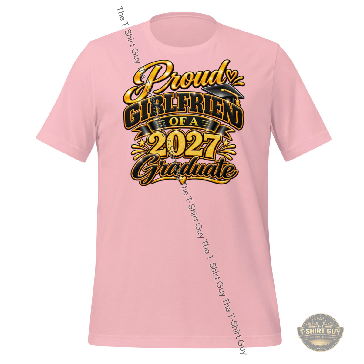 Watermarked - Proud Girlfriend of a 2027 Graduate Unisex t-shirt