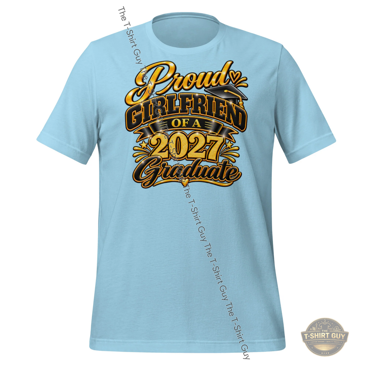 Watermarked - Proud Girlfriend of a 2027 Graduate Unisex t-shirt