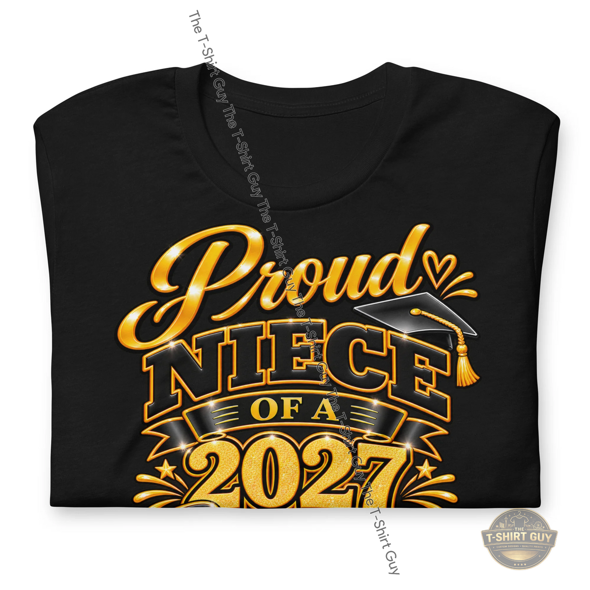 Watermarked - Proud Niece of a 2027 Graduate Unisex t-shirt
