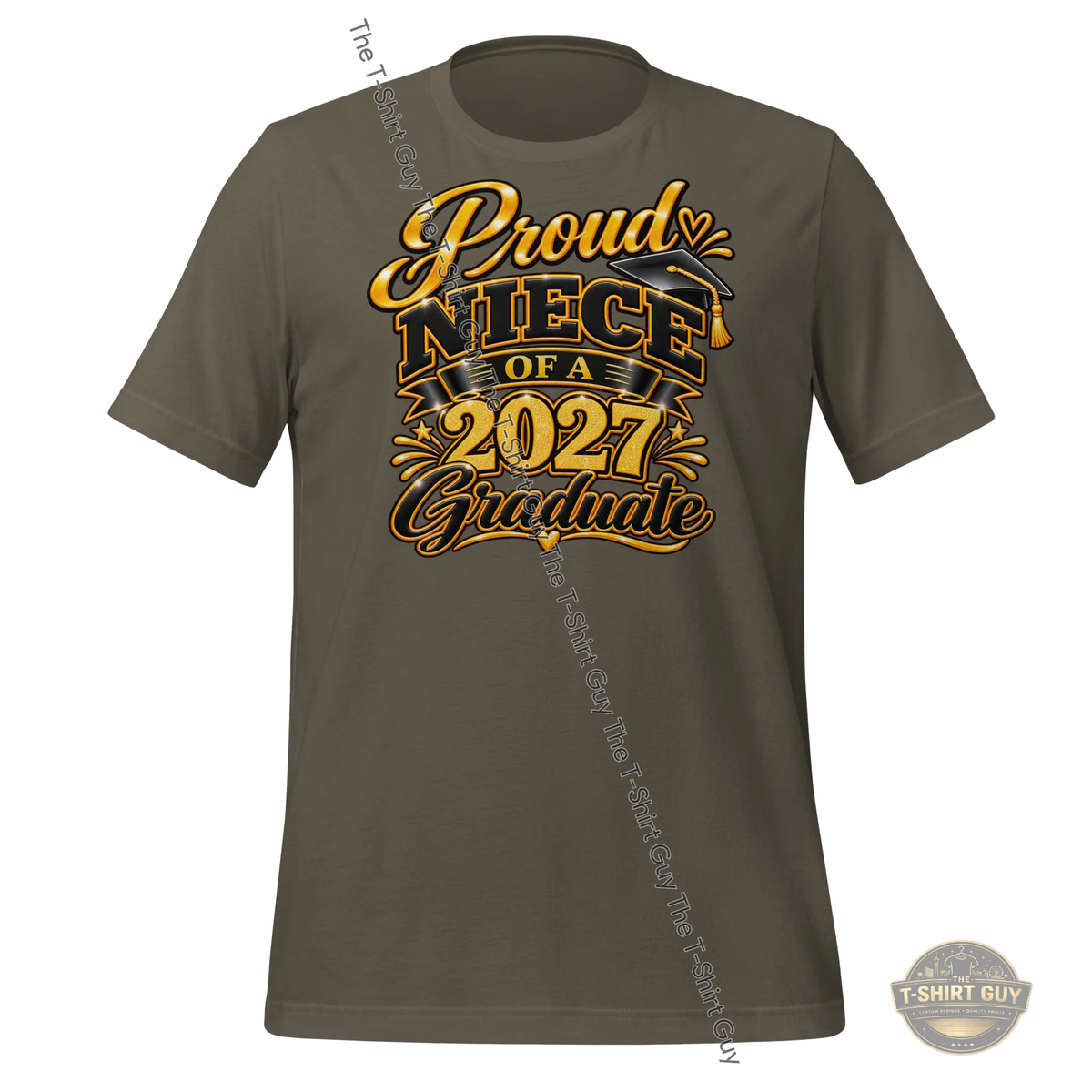 Watermarked - Proud Niece of a 2027 Graduate Unisex t-shirt