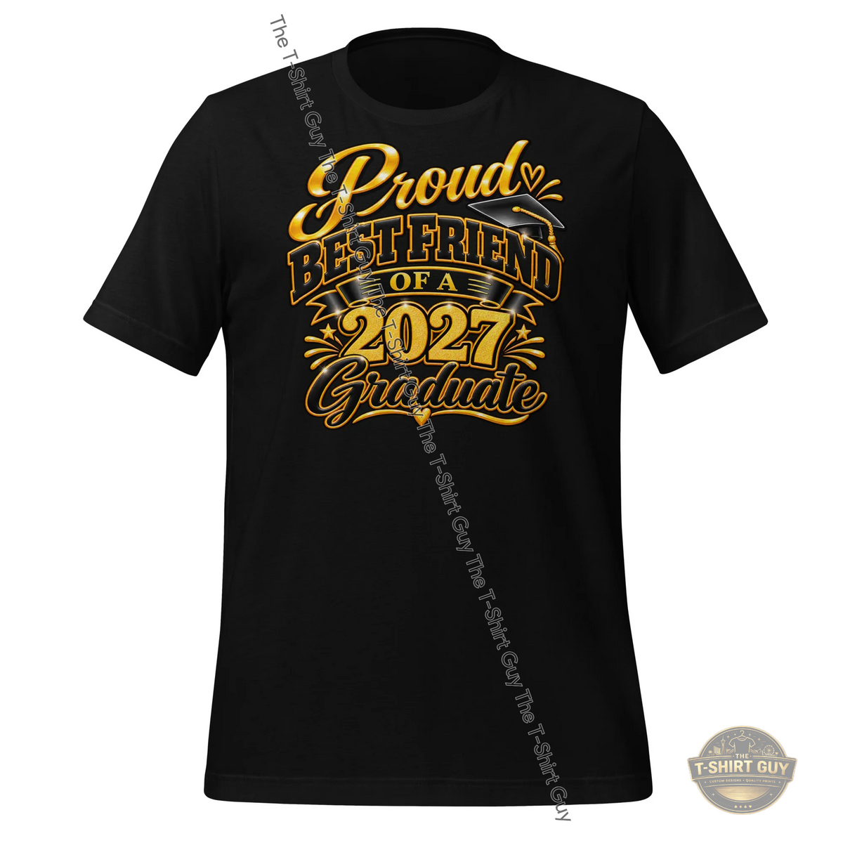 Watermarked - Proud Best Friend of a 2027 Graduate Unisex t-shirt