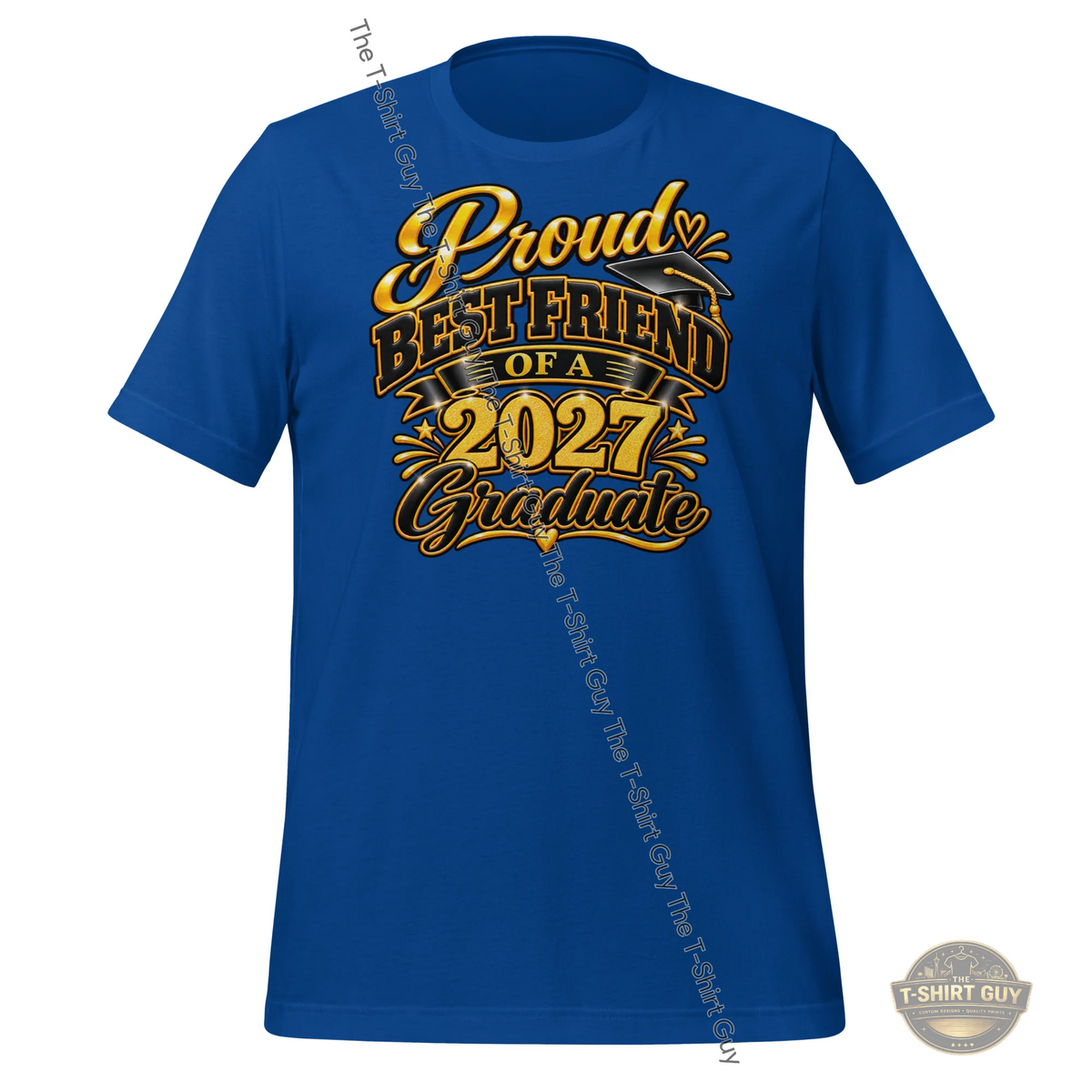 Watermarked - Proud Best Friend of a 2027 Graduate Unisex t-shirt