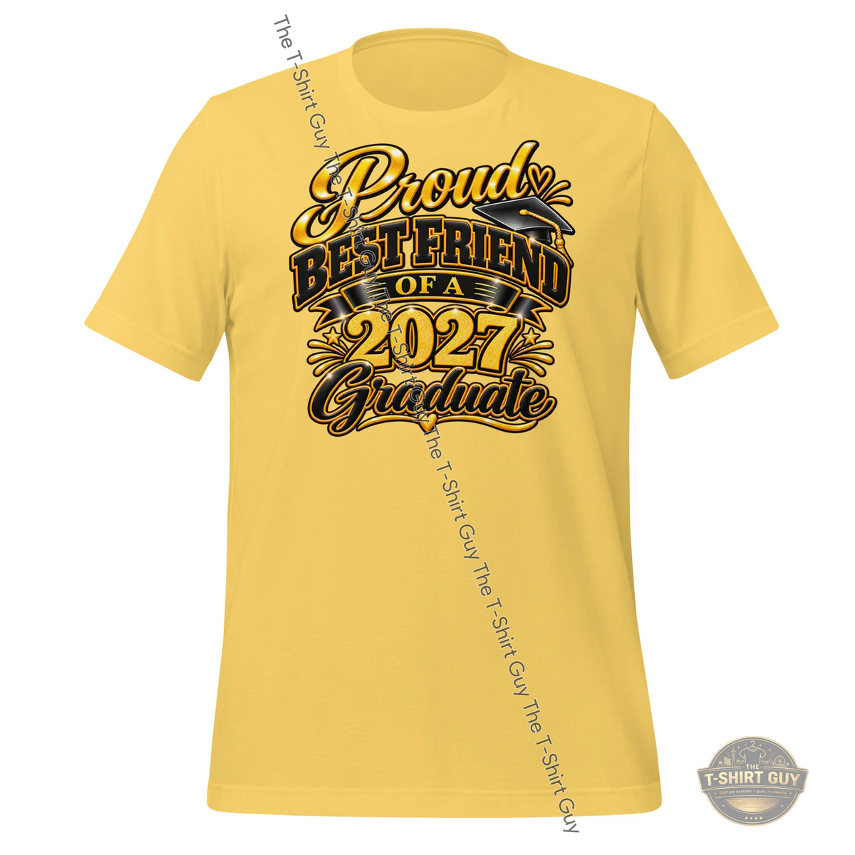 Watermarked - Proud Best Friend of a 2027 Graduate Unisex t-shirt